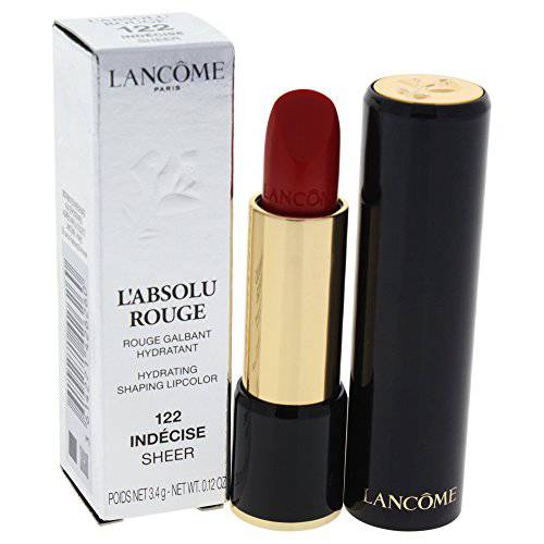Lancome L’absolu Rouge Hydrating Shaping Lipcolor, Indecise, 0.12 Ounce