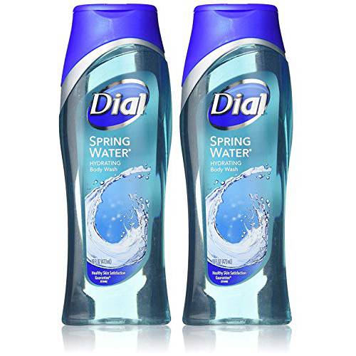 Dial Body Wash Spring Water 16 Ounce Hydrating (473ml) (Pack of 2)