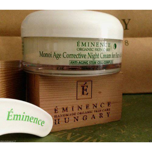 Eminence Organic Skin Care Monoi Age Corrective Night Cream for Face & Neck, 4.2 Ounce