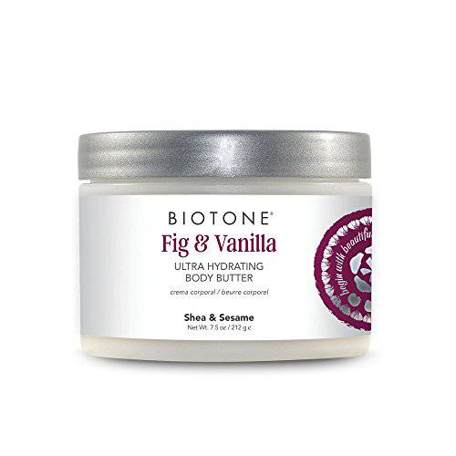 BIOTONE Ultra-Hydrating Body Butter with Shea Butter, Sesame, and Avocado Oils, Inspired by Nature, Infused with Botanicals and Deep Moisturizing Ingredients, 7.5 Ounce