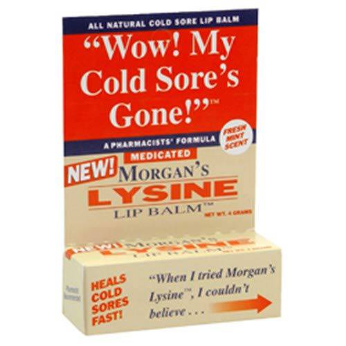 Jubujub Morgans Morgans Lysine Lip Balm Medicated, 0.17 Ounce