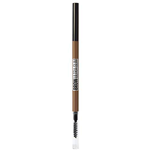 Maybelline Brow Ultra Slim Defining Eyebrow Makeup Mechanical Pencil With 1.55 MM Tip And Blending Spoolie For Precisely Defined Eyebrows, Soft Brown, 0.003 oz.