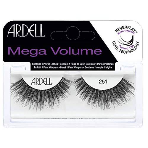 Ardell Mega Volume Lash - 251 Black By Ardell for Women - 1 Pair Eyelashes