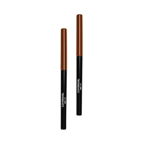Covergirl Ink It Perfect Point Plus Waterproof Eyeliner Pencil, Cocoa Ink, 2 count (Pack of 1) (Packaging May Vary)
