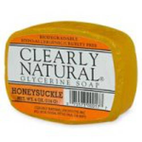 Clearly Natural Glycerine Bar Soap, Honeysuckle, 4 Ounce (00017-7)