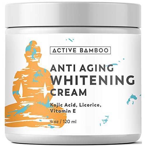 Active Bamboo Radiance Cream. Anti Aging Skin Radiance Glow Cream. Dark Spot Corrector as Day Night Moisturizing Cream. 4 Oz