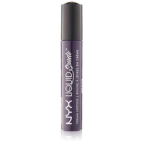 NYX PROFESSIONAL MAKEUP Liquid Suede Cream Lipstick - Foul Mouth (Navy Black)