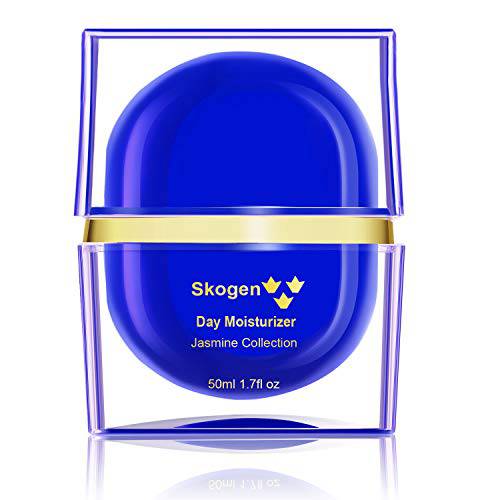 Skogen Premium Day Moisturizer Jasmine Collection Daily Anti-Aging, Deep Moisturizing, Smoothing Skin Care Cream for Wrinkles & Fine Lines, 50ml