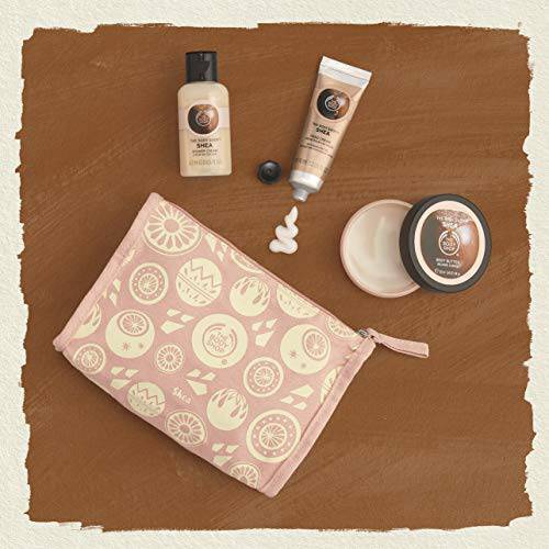 The Body Shop Shea Beauty Bag Gift Set, Includes Our Signature Shea Body Butter Enriched With Community Trade Shea Butter From Ghana, 3Piece