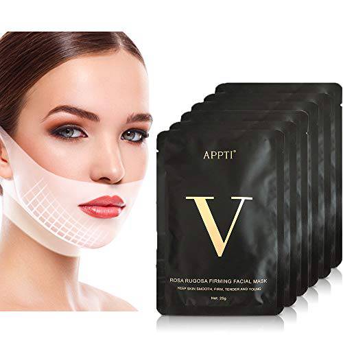 9Pcs Double Chin Reducer Strap Chin Face Slimming Strap V Line Lifting Mask Jawline Shaper Face Slimmer Lift Tape Mask Neck Tightening Band Belt