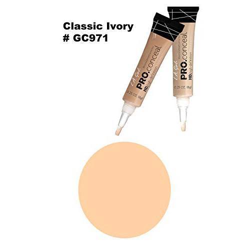 LA Girl Pro High Definition Concealer (1, GC 971 Classic Ivory), 16 Ounce