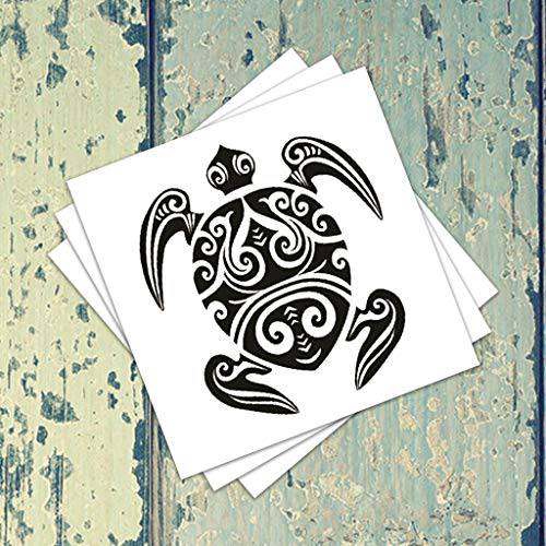 Metallic Gold Jewelry Temporary Tattoos (3-Pack) - Tribal Turtle by Fashiontats