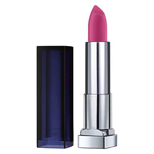Maybelline New York Color Sensational Pink Lipstick Matte Lipstick, Fiery Fuchsia, 0.15 Ounce, Pack of 1