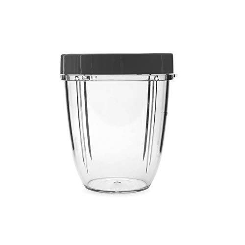 nutribullet 18 Ounce Short Cup with Standard Lip Ring, Clear/Gray (NBM-U0269)