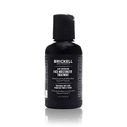 Brickell Men’s Acne Controlling Face Moisturizer Treatment for Men, Natural and Organic Acne Face Moisturizer Treatment to Clear Acne, Even Skin Tone and Moisturize Skin, 2% Salicylic Acid, 2 Ounces