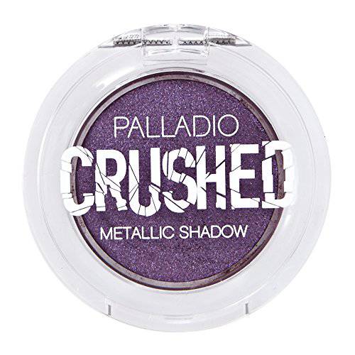 Palladio Crushed Metallic Eyeshadow, Nebula, Pressed Pigments for Highly Reflective Foil Finish, Cream Eyeshadow w/ No Creasing, Amazing Color Depth, Apply Glitter Eyeshadow with Eyeshadow Brushes