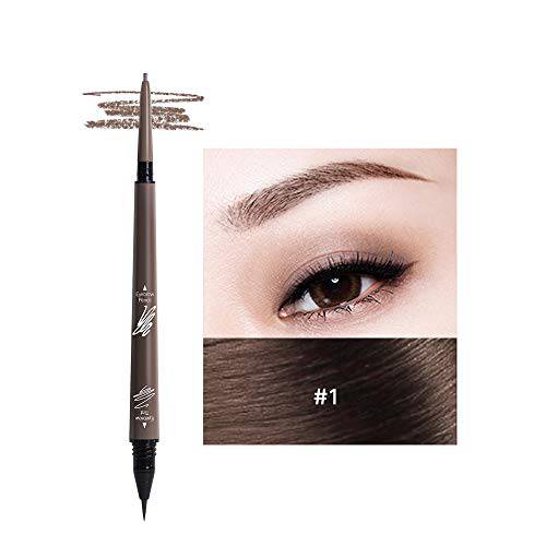 Music Flower 2 in 1 Eyebrow Pencil, Waterproof & Long Lasting Liquid Eyebrow Pen, Dual Ended Pencil Fills and Defines Brow Tint with the Precision & Definition of Microblading, Chestnut