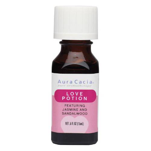 Aura Cacia Essential Solutions Oil Blend, Love Potion, 0.5 fluid ounce (Pack of 2)