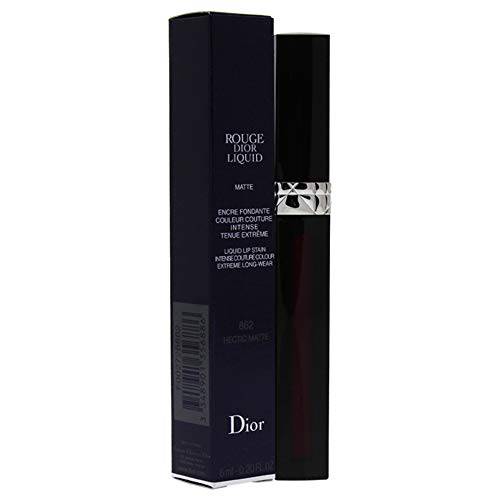 Christian Dior Rouge Dior Liquid Lip Stain, 862 Hectic Matte, 0.2 Ounce