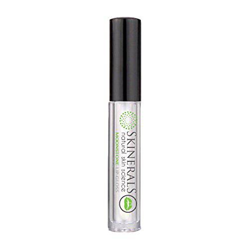 Skinerals Moonstone Lip Gloss – Organic and Natural Ingredients to Moisturize Lips – Gluten-Free, Paraben-Free, Vegan (Glaze Clear)