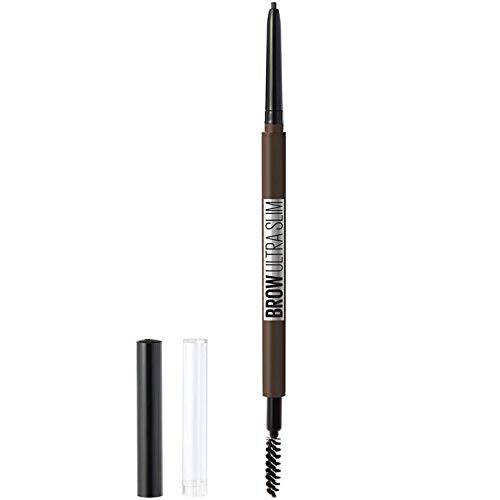Maybelline Brow Ultra Slim Defining Eyebrow Makeup Mechanical Pencil With 1.55 MM Tip And Blending Spoolie For Precisely Defined Eyebrows, Deep Brown, 0.003 oz.