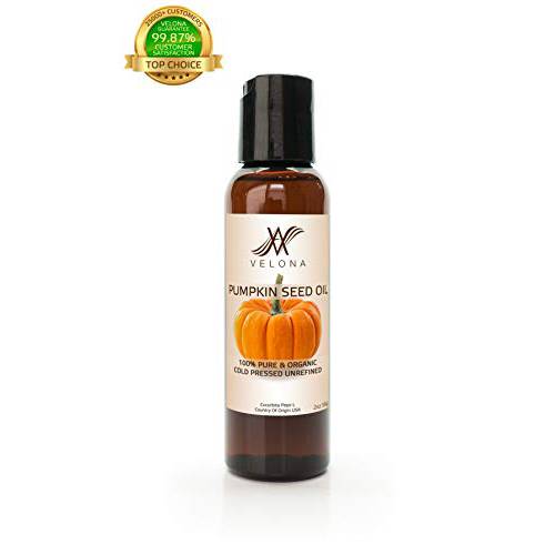 velona Pumpkin Seed Oil USDA Certified Organic - 4 oz | 100% Pure and Natural Carrier Oil | Unrefined, Cold Pressed | Cooking, Face, Hair, Body & Skin Care | Use Today - Enjoy Results