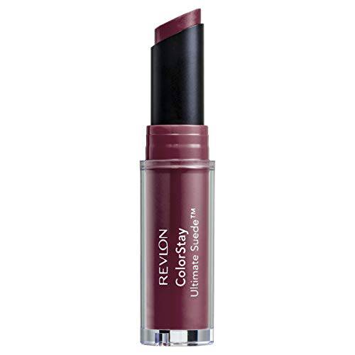 Lipstick by Revlon, ColorStay Ultimate Suede Lipstick, High Impact Lip color with Moisturizing Creamy Formula, Infused with Vitamin E, 025 Socialite, 0.09 Oz