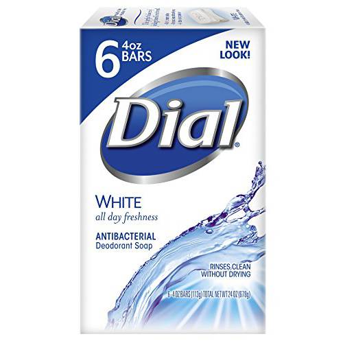 Dial Antibacterial Bar Soap, Mountain Fresh, 3.2 Ounce, 6 Bars