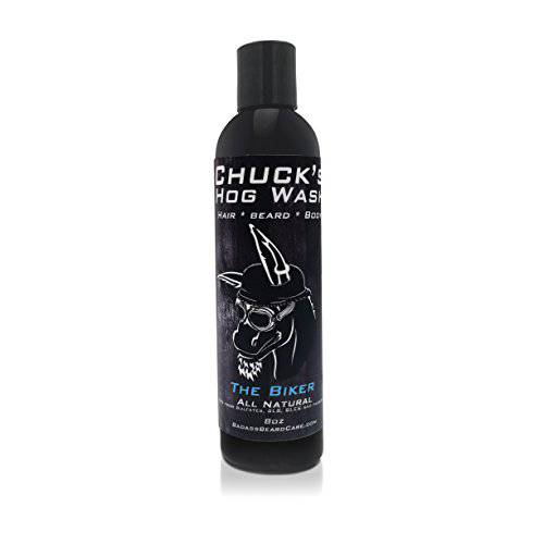 Chuck’s Hog Wash - All Natural Beard and Body Wash - The Ladies Man Scent, 8 oz - Leaves Your Beard Softer than its Ever Been and is Suitable for Daily Use