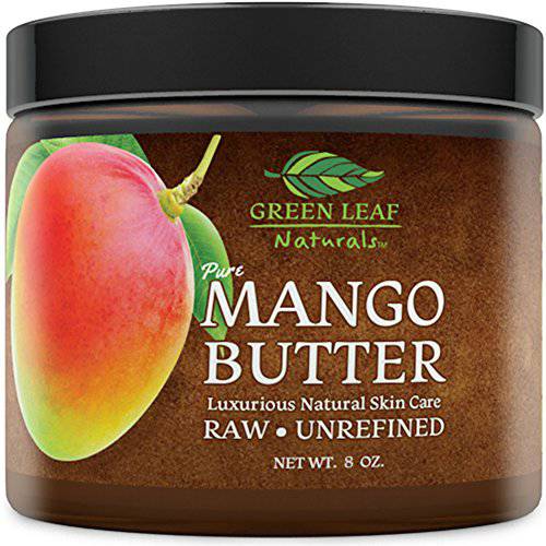 Mango Butter Raw Organic Unrefined | 100% Organic Natural Ingredients | Body Moisturizer | Hydrate, Nourish & Soften Your Skin | Restore & Repair | Body Butter for Women & Men, All Skin Types 16 oz