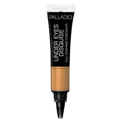 Palladio Full Coverage Concealer, Under Eyes Disguise, Creamy Face and Eye Concealer, Evens Skin Tone, Conceals Blemishes, Dark Circles and Fine Lines, Use with Concealer Brush, Lemonade