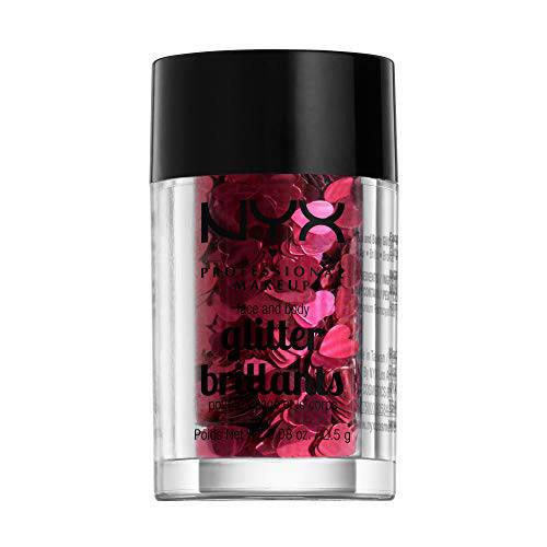 NYX PROFESSIONAL MAKEUP Shaped Face & Body Glitter, Cosmic Love