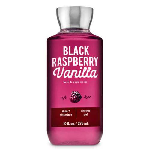 Bath and Body Works Black Raspberry Vanilla Shower Gel 10 Ounce Full Size