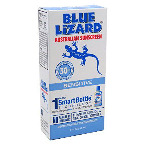 Blue Lizard Spf30+ Sensitive Australian Sunscreen 5 Ounce (145ml) (3 Pack)