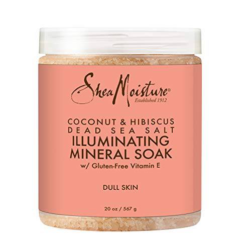 Sheamoisture Illuminating Mineral Soak Sea Salt Soap for Sensitive Skin Coconut & Hibiscus Coconut Oil Soap 20 FO