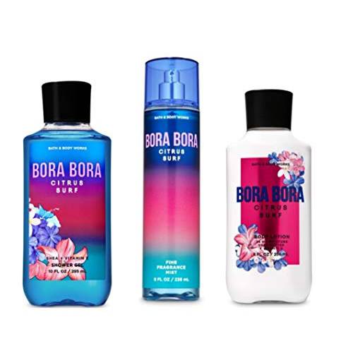 Bath and Body Works - Bora Bora - Citrus Surf - Daily Trio - Shower Gel, Fine Fragrance Mist & Body Lotion- New 2020
