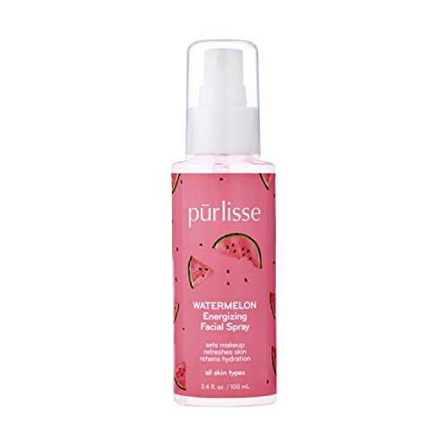 purlisse Watermelon Energizing Facial Mist Spray - Fresh & Light Hydrating Face Spray for All Skin Types