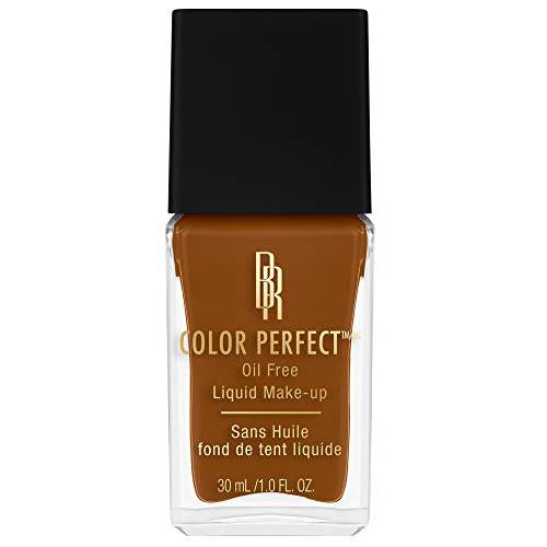 Black Radiance Color Perfect Liquid Full Coverage Foundation Makeup, Deep Amber, 1 Ounce