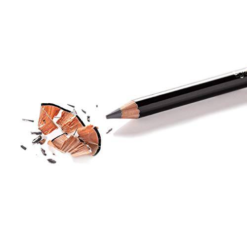 Eye Embrace Warm Betty Classic: Light Gray Wooden Eyebrow Pencil – Waterproof, Double-Ended Pencil with Sharpener & Spoolie Brush, Cruelty-Free