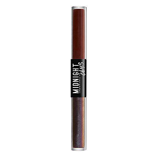 NYX PROFESSIONAL MAKEUP Midnight Chaos Dual-Ended Eyeliner, Liquid Eyeliner, Rust/Midnight Rouge