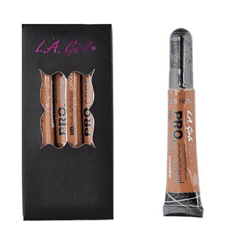 L.A. Girl 3 pcs Pro Coneal HD. High Definiton Concealer 0.25 OZ GC981 Toast