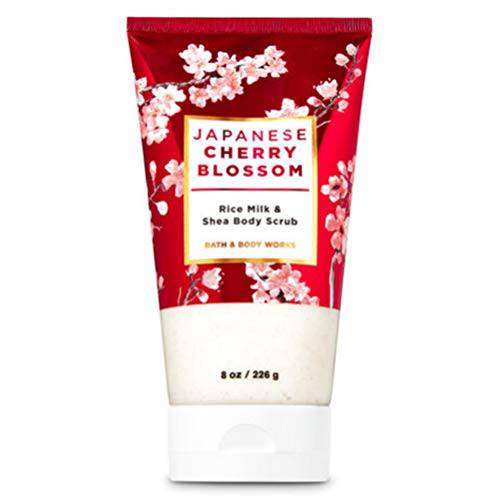 Bath & Body Works Japanese Cherry Blossom 2020 Edition Rice Milk and Shea Body Scrub 8 oz / 236 g