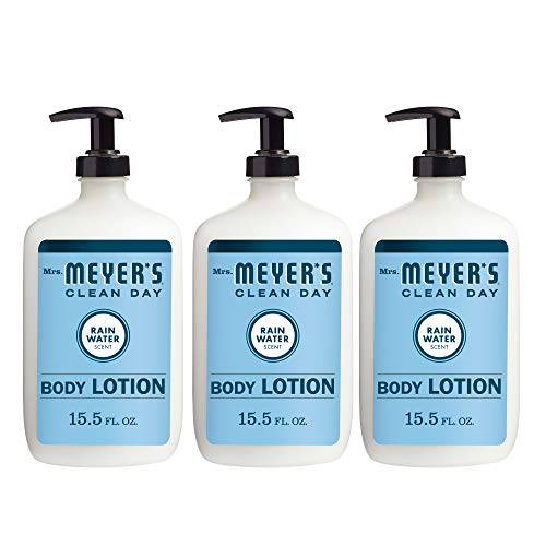 Mrs. Meyer’s Body Lotion For Dry Skin, Non-Greasy Moisturizer Made With Essential Oils, Basil, 15.5 oz