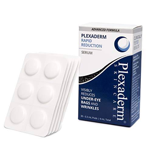 Plexaderm Rapid Reduction Eye Serum Pods - Advanced Formula - Anti Aging Serum Visibly Reduces Under Eye Bags, Wrinkles, Dark Circles, Fine Lines & Crow’s Feet Instantly