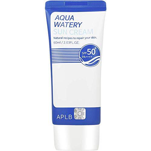 APLB Aqua Watery Sunscreen, SPF 50+/PA++++ 2.03 fl. Oz (60ml) | Korean Skin Care, Protect from UV rays, Non-Sticky & Non-Smudge, Moisturizing Sunscreen |