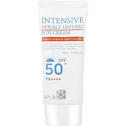 APLB Intensive Double Defense Sunscreen SPF 50+/PA++++ 2.03 fl. Oz (60ml) | Korean Skin Care, Sun Cream, Illuminate your skin and Improve Skin elasticity, Non-Sticky and Non-Greasy |
