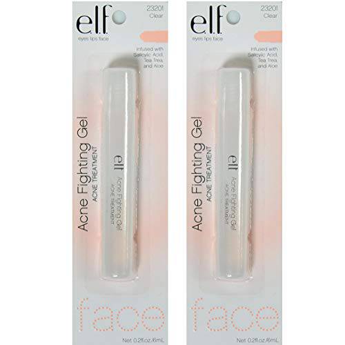 Pack of 2 e.l.f. Acne Fighting Gel Acne Treatment, 23201 Clear