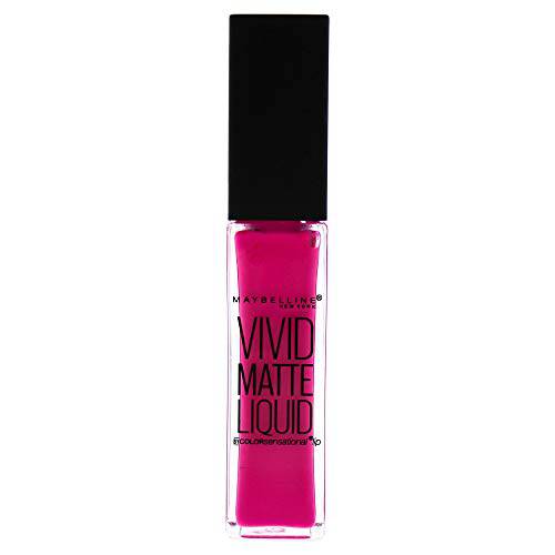 Maybelline New York Color Sensational Vivid Matte Liquid Lipstick, Electric Pink, 0.26 fl. oz.