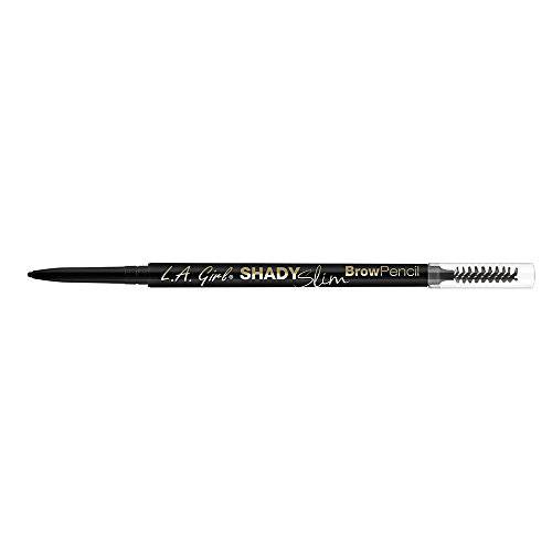 L.A. Girl Shady Slim Brow Pencil, Black, 0.003 oz. (Pack of 3)