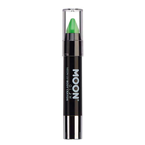 Moon Glow - Neon UV Paint Stick Body Crayon for the Face & Body – Intense Green